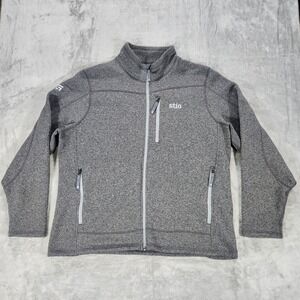Stio Jacket Mens‎ 2XL Gray Wilcox Fleece Full Zip Layer Outdoor FW24PHJ1